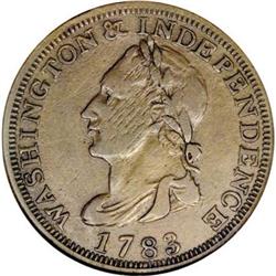 1783 1C Brass XF45 NGC