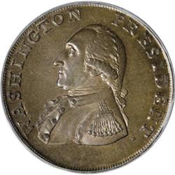 1791 1C Washington Small Eagle Cent MS66 Brown