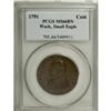 Image 3 : 1791 1C Washington Small Eagle Cent MS66 Brown