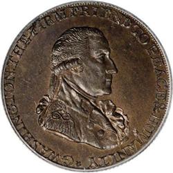 1795 1/2P Washington Grate Halfpenny, Large