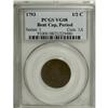 Image 3 : 1793 1/2 C Bent Cap, Period VG8 PCGS