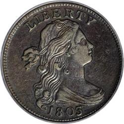 1803 1C Small Date, Small Fraction AU58 PCGS