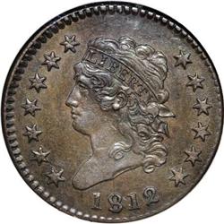 1812 1C Small Date AU58 NGC