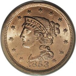 1853 1C MS65 Red PCGS
