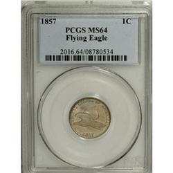 1857 1C MS64 PCGS