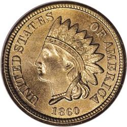1860 1C MS66 PCGS