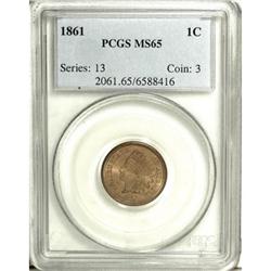1861 1C MS65 PCGS