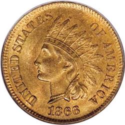 1866 1C MS65 Red PCGS