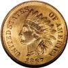Image 1 : 1867 1C MS65 Red NGC