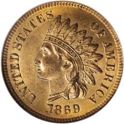 1869 1C MS65 Red PCGS