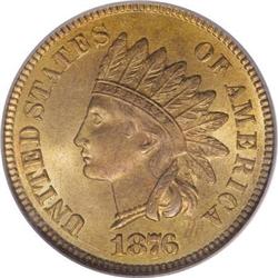 1876 1C MS66 Red PCGS