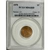 Image 3 : 1878 1C MS66 Red PCGS