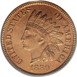 1880 1C MS65 Red PCGS