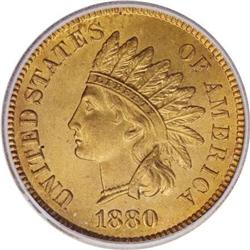 1880 1C MS66 Red ICG