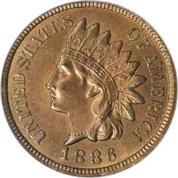 1886 1C Type Two MS65 Red and Brown PCGS