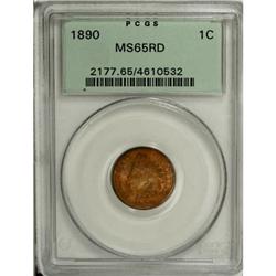1890 1C MS65 Red PCGS
