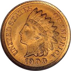 1900 1C MS66 Red NGC