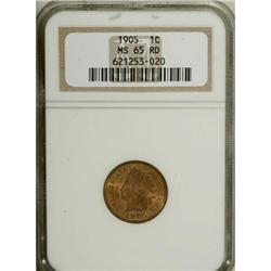 1905 1C MS65 Red NGC