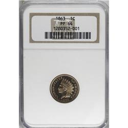 1863 1C PR64 NGC