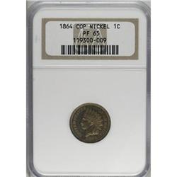 1864 1C Copper-Nickel PR65 NGC