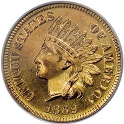 1869 1C PR66 Red PCGS