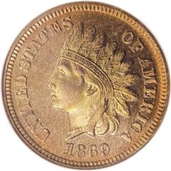 1869 1C PR66 Red NGC