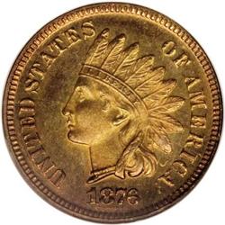 1876 1C PR66 Red and Brown NGC