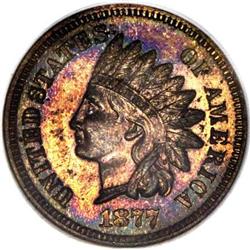 1877 1C PR65 Red and Brown NGC
