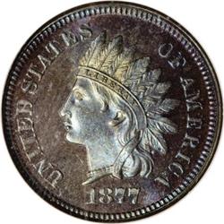1877 1C PR66 Red and Brown NGC