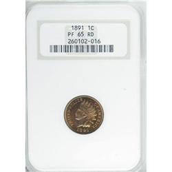 1891 1C PR65 Red NGC