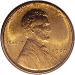 1909-S VDB 1C MS64 Red PCGS