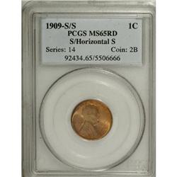 1909-S 1C S Over Horizontal S MS65 Red PCGS