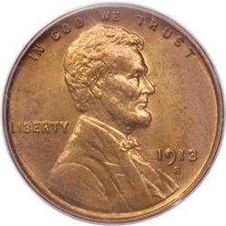 1913-S 1C MS65 Red PCGS