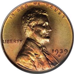 1939-D 1C MS68 Red PCGS
