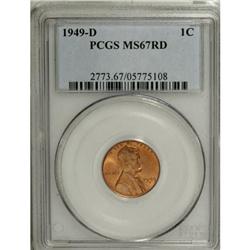 1949-D 1C MS67 Red PCGS