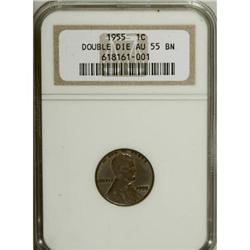 1955/55 1C Doubled Die Obverse AU55 NGC