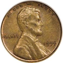 1955/55 1C Doubled Die Obverse MS63 Brown PCGS