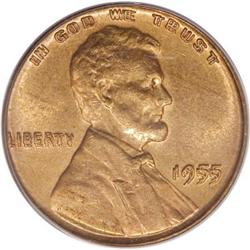 1955/55 1C Doubled Die Obverse MS63 Red PCGS