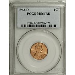 1963-D 1C MS66 Red PCGS