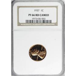 1937 1C PR66 Red Cameo NGC
