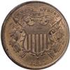 Image 1 : 1864 2C Small Motto MS64 Red and Brown PCGS