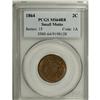 Image 3 : 1864 2C Small Motto MS64 Red and Brown PCGS