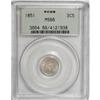 Image 1 : 1851 3CS MS66 PCGS