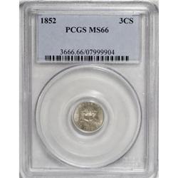 1852 3CS MS66 PCGS