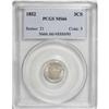 Image 1 : 1852 3CS MS66 PCGS
