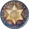 Image 1 : 1867 3CS PR65 Cameo PCGS
