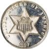 Image 1 : 1867 3CS PR66 Cameo NGC