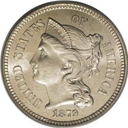 1879 3CN MS67 PCGS