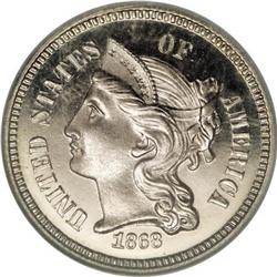 1868 3CN PR66 Deep Cameo NGC