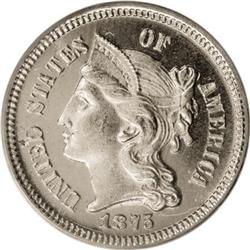 1875 3CN PR65 Cameo PCGS